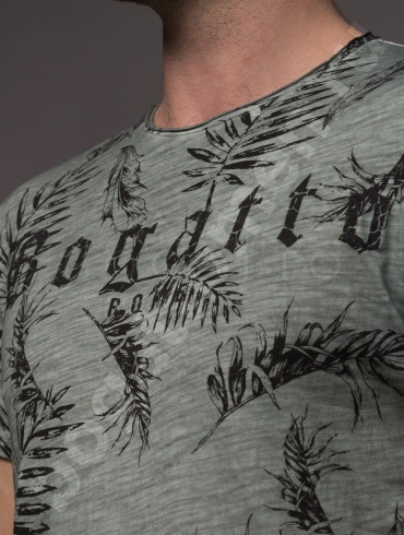 Футболка T6765 зеленая