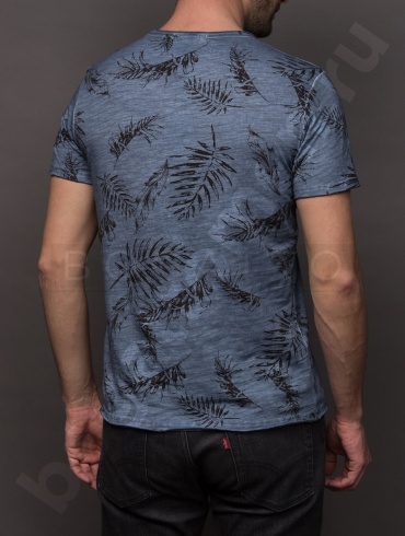 Футболка T6765 синяя