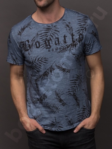 Футболка T6765 синяя