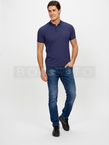 Поло 21022 Синий